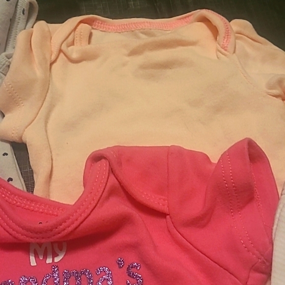Lot of 0-3M Girl Onesies and Bottoms - Picture 7 of 9